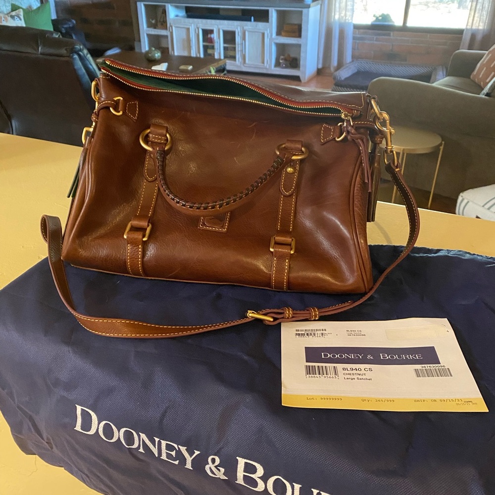 Authentic EUC Chestnut Large Satchel. Bought from DB website 12/2021.